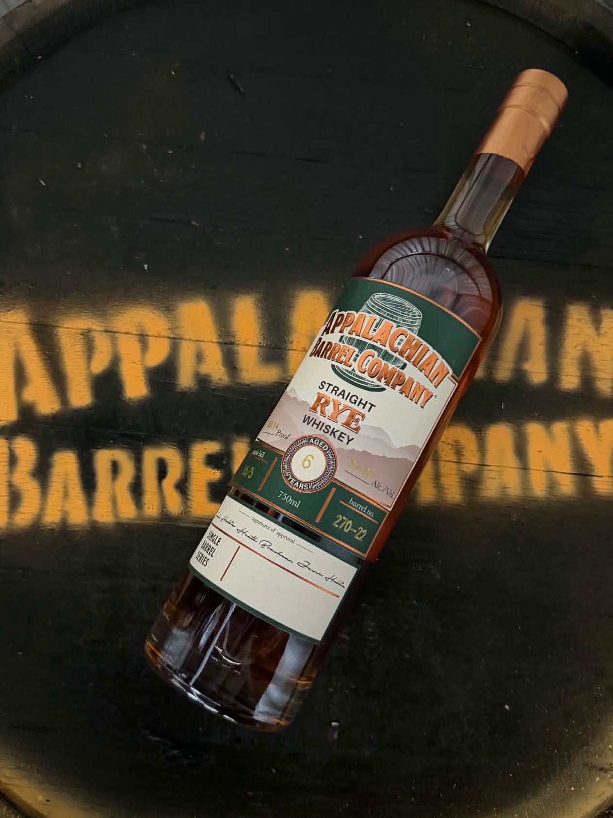 Appalachian Barrel Company – Single Barrel Series 6y 4m Straight Rye Whiskey